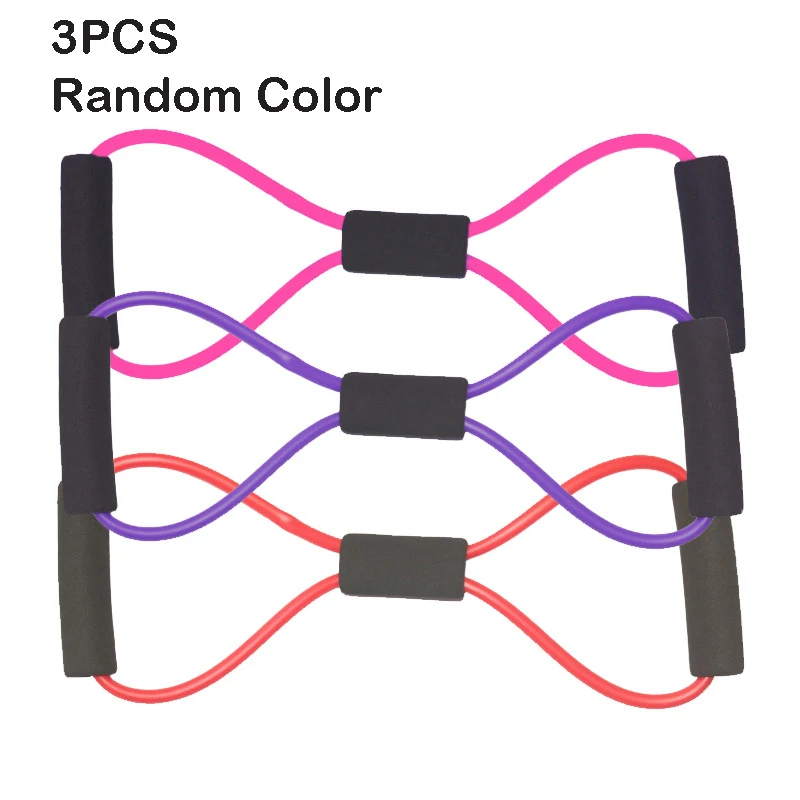 

Resistance Bands Figure 8 Yoga Resistance Band Stretch Fitness Band with Thickened Elastic Tube for Home Workout Muscle Training