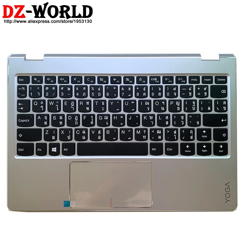 

Новый Серебряный Верхний чехол с тайской клавиатурой тачпад Для Lenovo Ideapad Yoga 710-11 ISK IKB ноутбук с крышкой 5CB0L46123