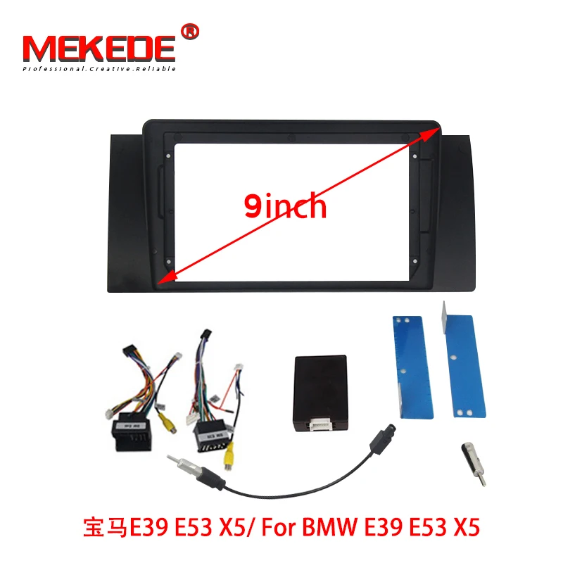 2 Din автомобильный DVD стерео радио фасция для BMW X5 (E53) 5 (E39) E46 рамка панель пластина