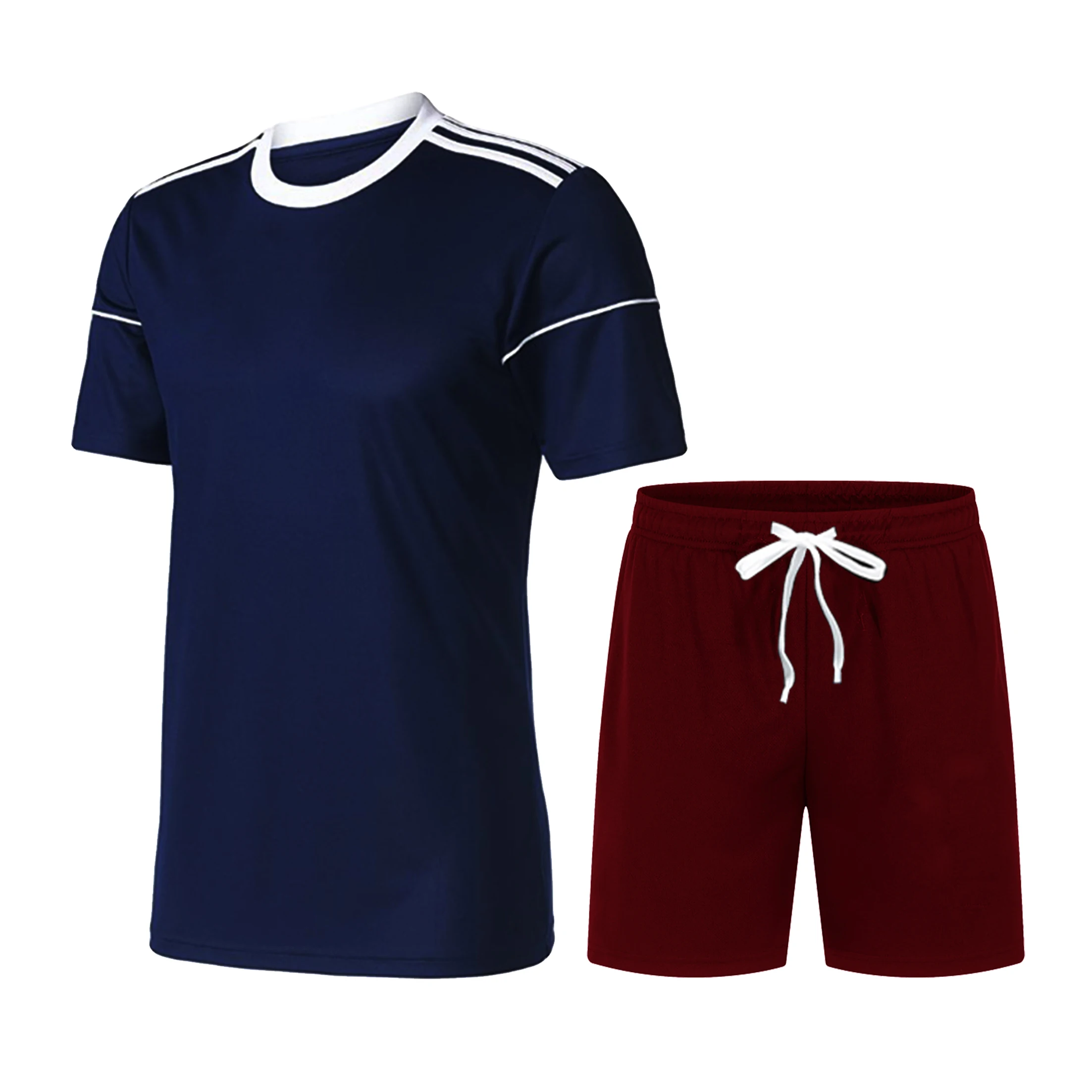 

2021 summer men's suit casual sports men's T-shirt + shorts suit sweat-absorbent fashion beach short-sleeved T-shirt shorts men