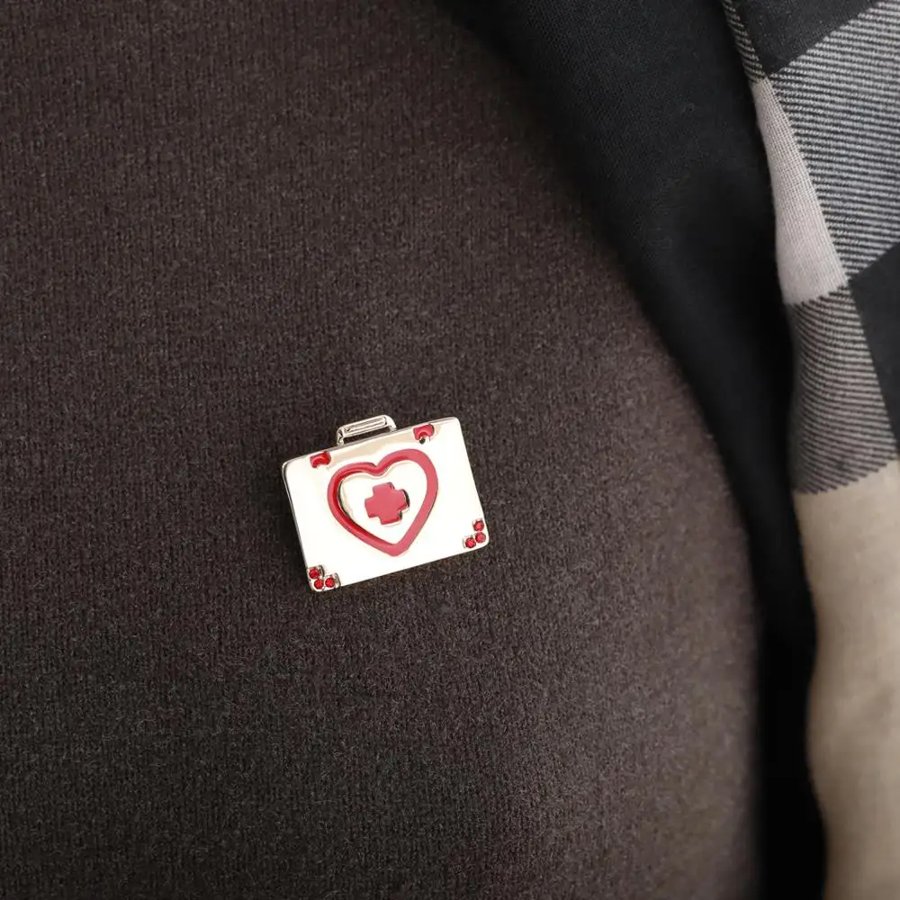 Эмаль Blucome значок-брошь в виде сердца украшение для воротника | Украшения и