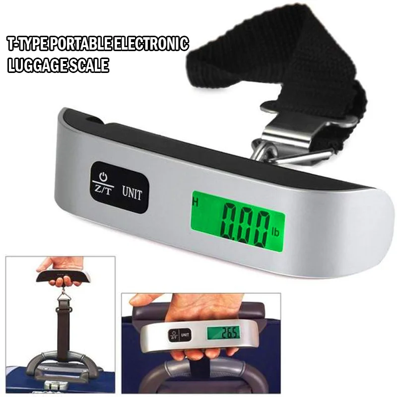 

Luggage Scale LCD Home Hanging Kitchen Digital Weight Scale Portable 50kg Travel Accessories Weight Scale Suitcase