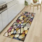 3D красочный Каменный Ковер на пол кухонная полоска, ковер для дивана, прикроватный коврик, мягкая губка, коврик для ванной, Придверный коврик для помещений