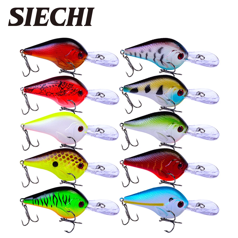 

1PC 10 colors Crank Lure Fishing Lure 10.11g-0.36oz/9.5cm-3.74" Plastic Hard Bass Bait Saltwater Fishing Tackle