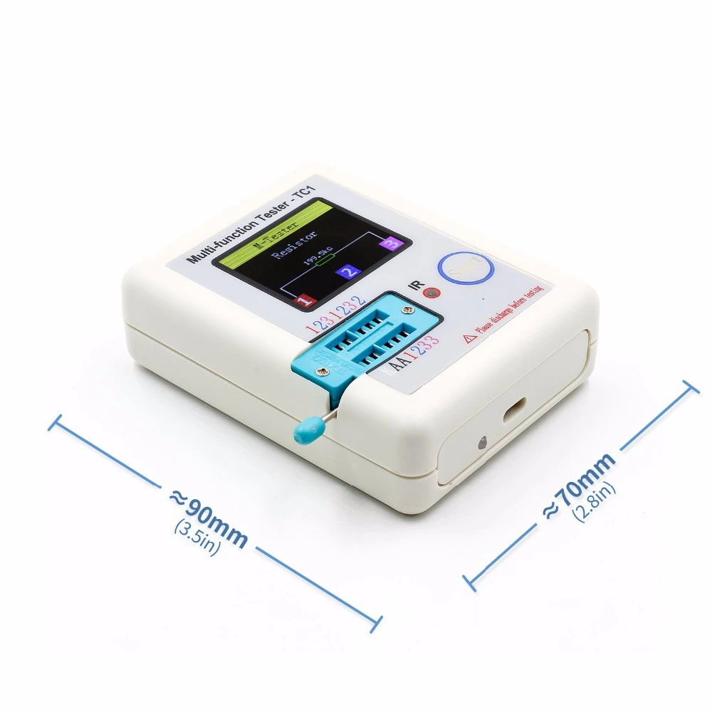 

TCR-T7 LCR-TC1 Transistor Tester Multimeter Colorful Graphical Display For Diode Triode MOS/PNP/NPN Capacitor Resistor Transisto