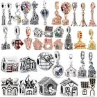 Чехол для сказочной принцессы замок кулон в форме оригинальный, соответственные Европейской Пандоре обаятельные браслеты волшебный замок украшение дом для женщин, хорошее ювелирное изделие, 