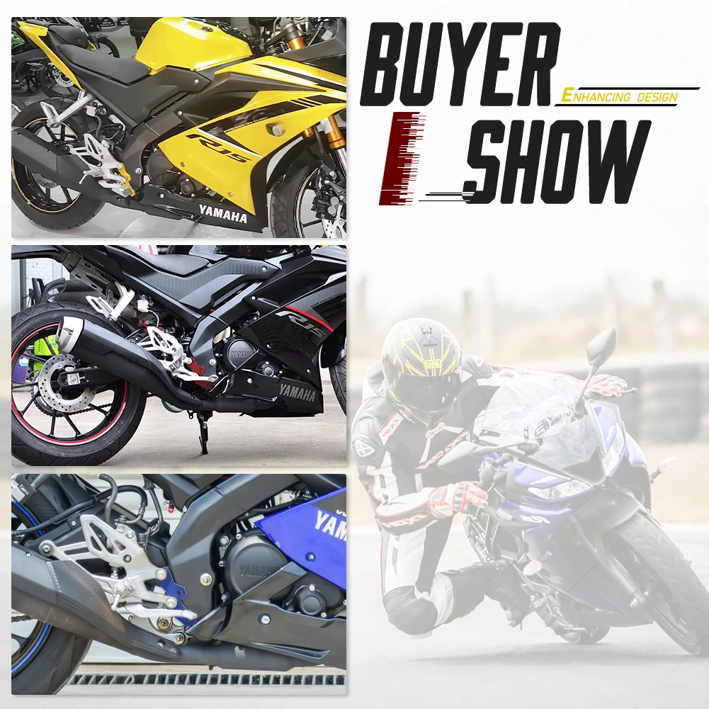 Подножки для мотоцикла задние подножки педали кронштейн Yamaha YZF-R15 V3 2017 2018 2019 YZF R15