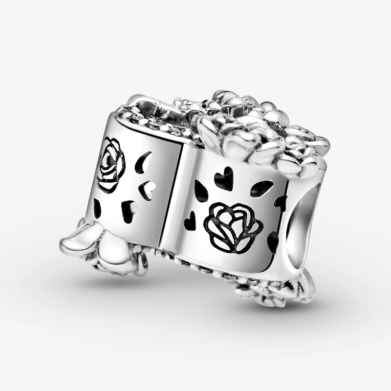 2021 новые серебряные бусины 925 пробы с крыльями ангела сердца розы очаровательным