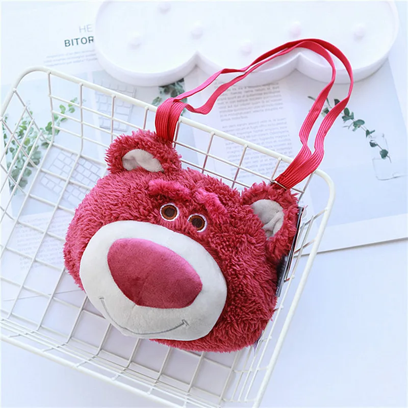 История кривые вещи клубничный медведь плюшевая кукла девушки сумки на плечо