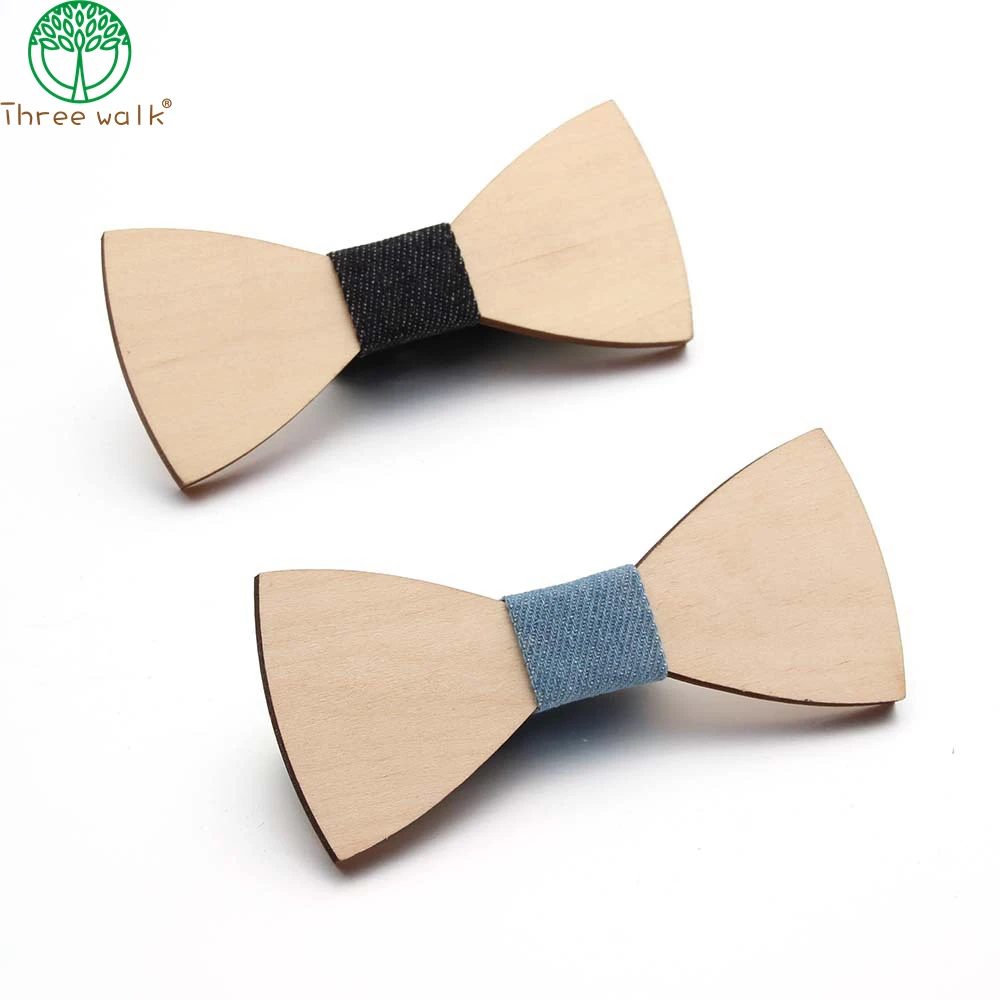 Деревянная мода Летучая мышь галстук-бабочка мужские аксессуары супер стиль