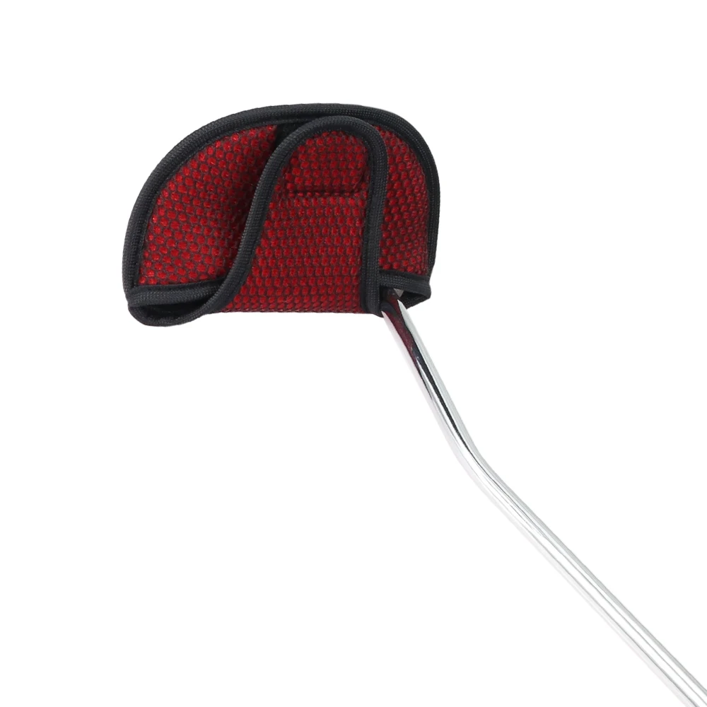 Большие зубы колотушка для гольфа Putter крышка с волшебной наклейкой закрытие легкий вес сине-красный сетчатый чехол