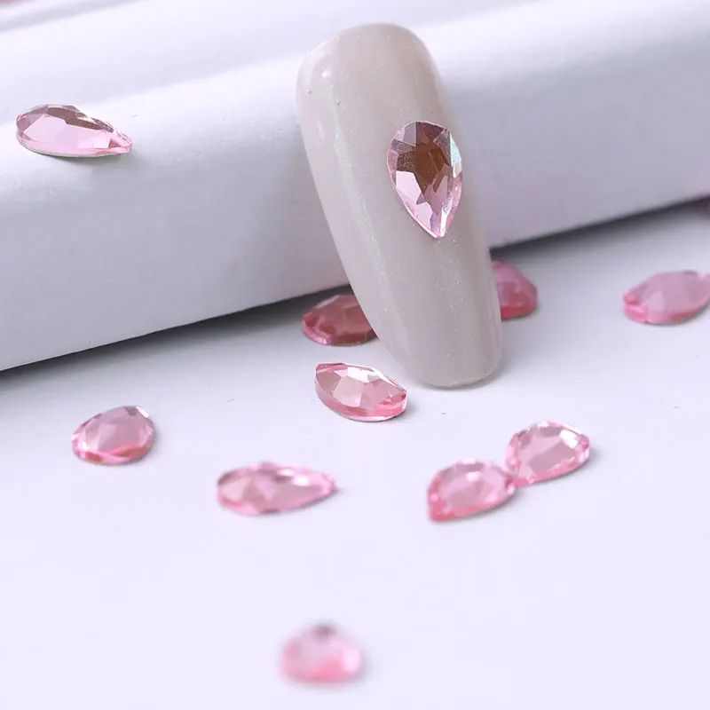 

10 pieces crystal nail Rhinestone 3D Rhinestones big drop of water stones Nail Art decorations nail accessories manic