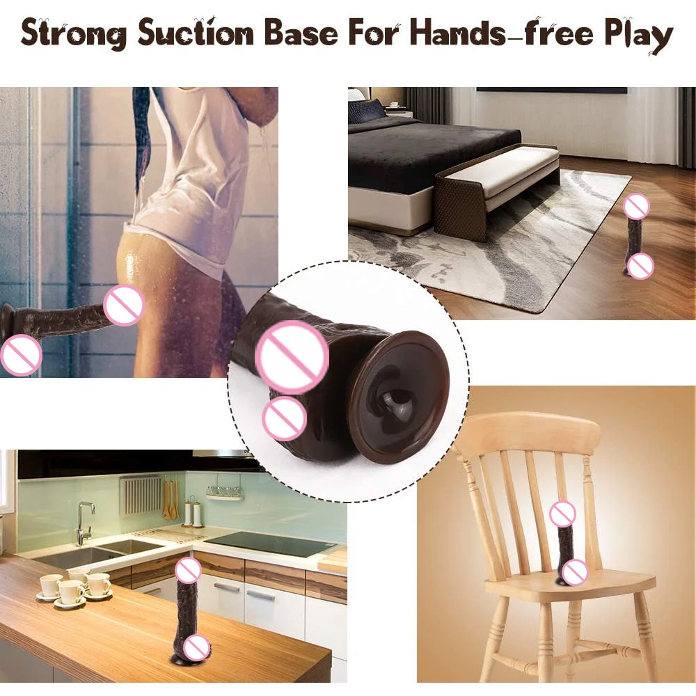 Реалистичный фаллоимитатор для точки G 7 8 дюйма с отверстием пениса женского