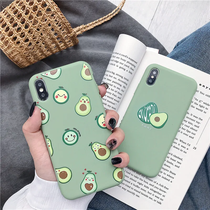 

Silicone cartoon phone case Fro iPhone 6 6S 7 8 Plus 11 12 Pro XS Max X XR Frosted Back Cover iphone 12 case Candy Color cases
