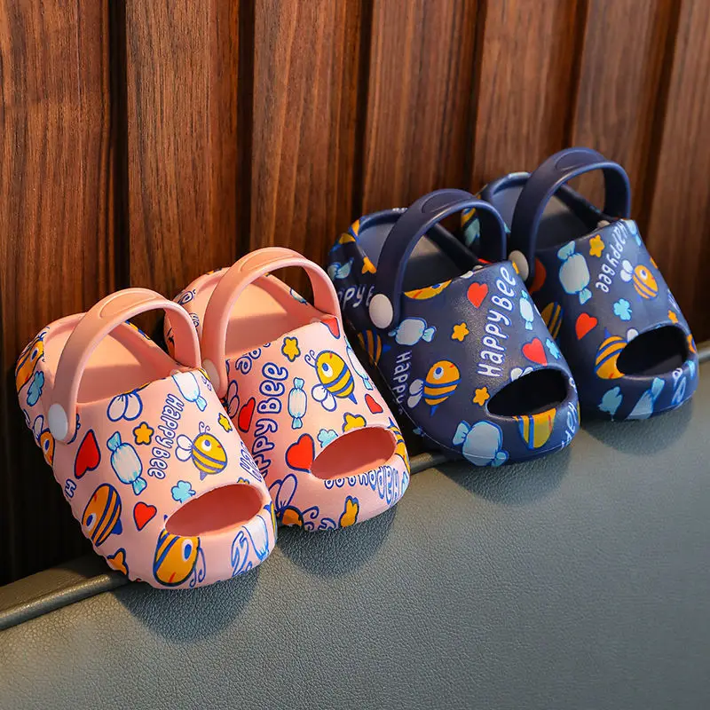 

Quality Kids Slippers New Summer Boys Girls Slippers Non-slip 1-5Years Children Beach Shoes Baby Home Sandals Kids Flip Flops