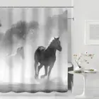 Занавеска для душа в Западном ковбойском стиле, водонепроницаемая Штора для ванной из полиэстера с изображением животных, s-Horse, 12 крючков
