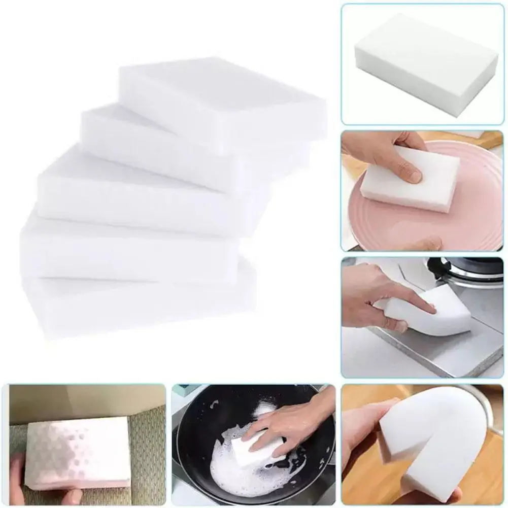 

10pcs/set Sponge Wipe For The Car Or Dishes Multi-function Cleaning Sponges Kitchen Bathroom Cleaning And Decontamination Tools