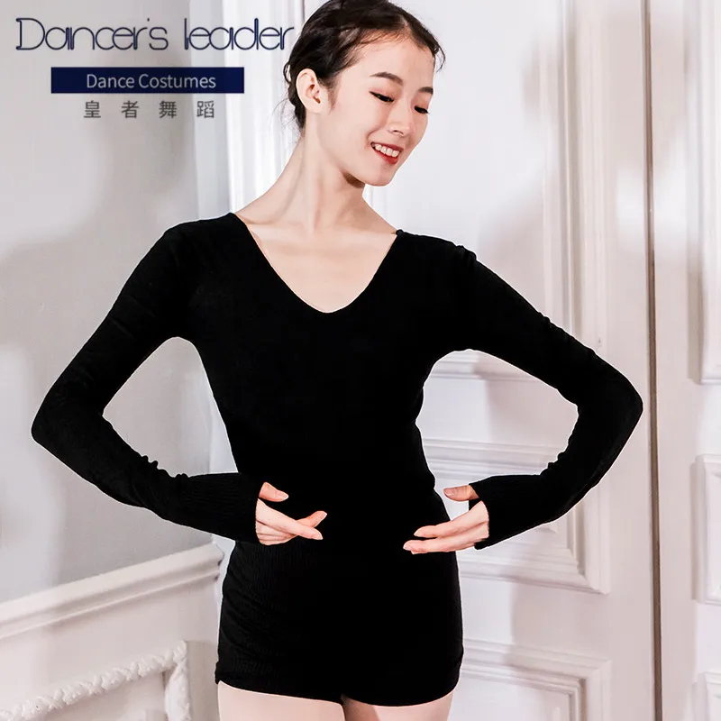 

Ballet Dance Clothes Women's Sweater Tops Autumn Exercise Clothes Knitted Sweaters Dancing Tops Jackets