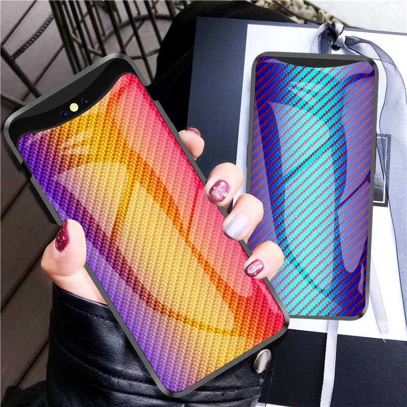 Чехол TeppKa для OPPO Find X чехол из углеродного волокна текстура стекла гибридный