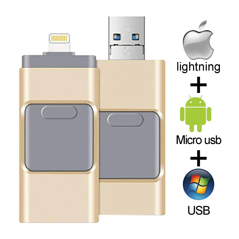 Usb-флеш-накопитель для iPhone 6 6s 6Plus 7 7Plus 8 X Usb Otg Lightning 32 ГБ 64 | Компьютеры и офис