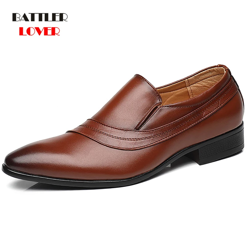 

Wedding Dress Shoes For Men 2021 Leather Slip On Party Shoes Coiffeur Office Formal Oxford Loafers Male Italian Zapatos Footwear