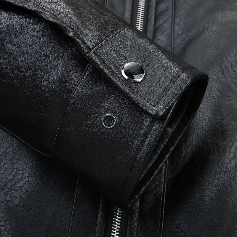plus size 8XL 7XL 6XL Men Sheep skin Jacket Fleece Motorcycle Bomber Black Leather Coats Male Outerwear Winter Keep warm | Мужская