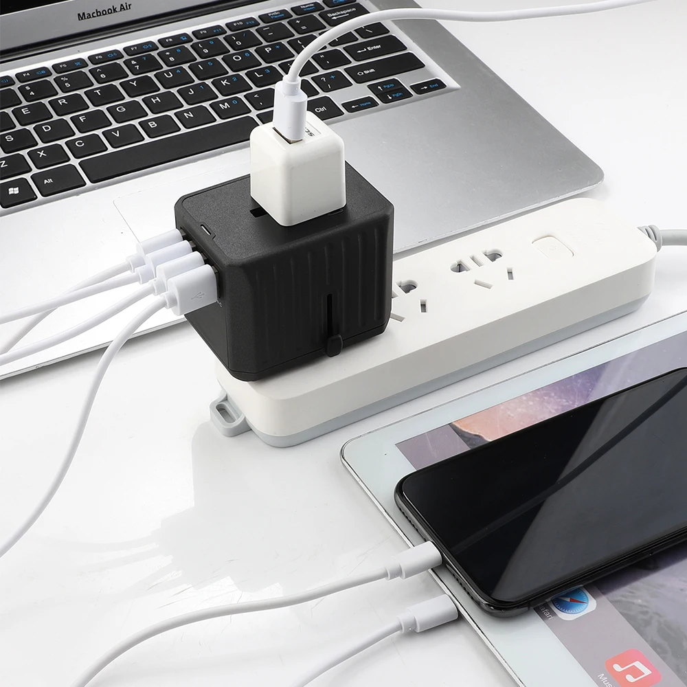 Адаптер питания NTON для путешествий универсальный адаптер зарядное устройство