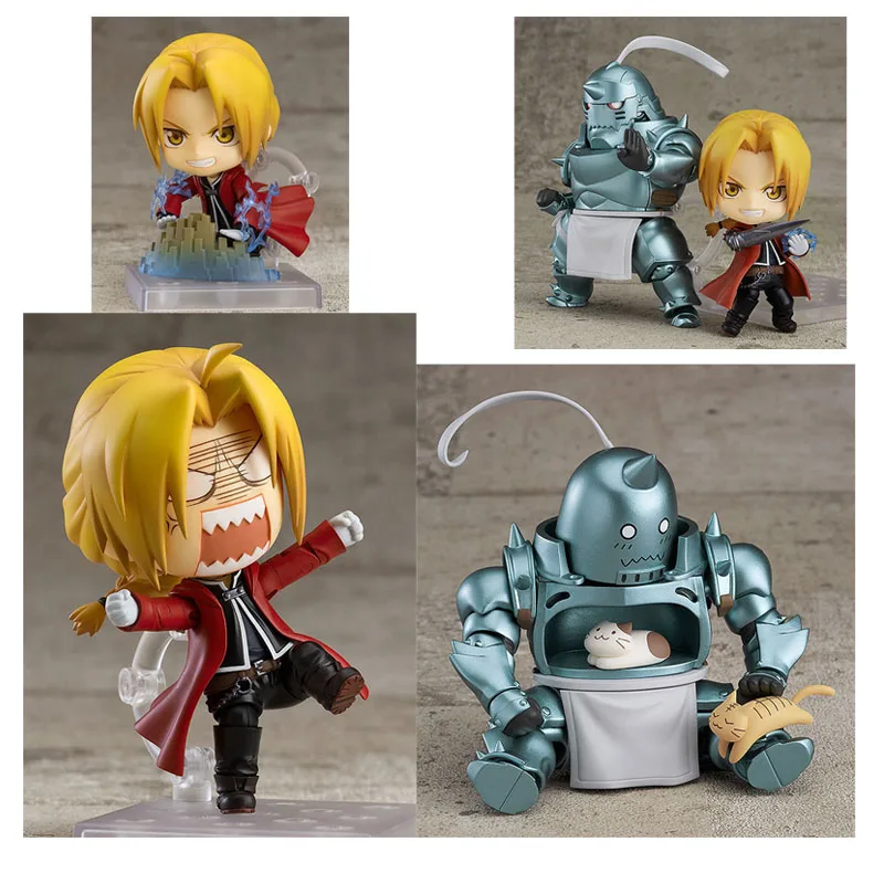 

Q Version Fullmetal Alchemist Elric Alphonse Dolls PVC Action Figure Model Toys Anime Elric Dolls Collectible For Fans Toy Gift