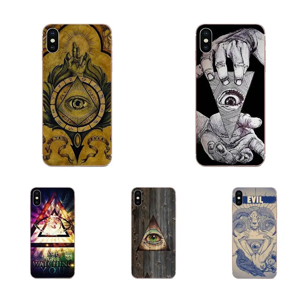 Иллюминаты символ глаз Пирамида арт для Galaxy Alpha Note 10 Pro A10 A20 A20E A30 A40 A50 A60 A70 A80 A90 M10 M20