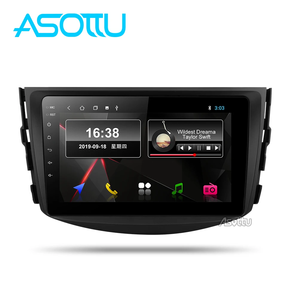 Asottu CRAV48060 Android 9,0 PX30 автомобильный DVD gps навигатор palyer автомобильный dvd-плеер для toyota rav4 2007 2008 2009 2010 2011