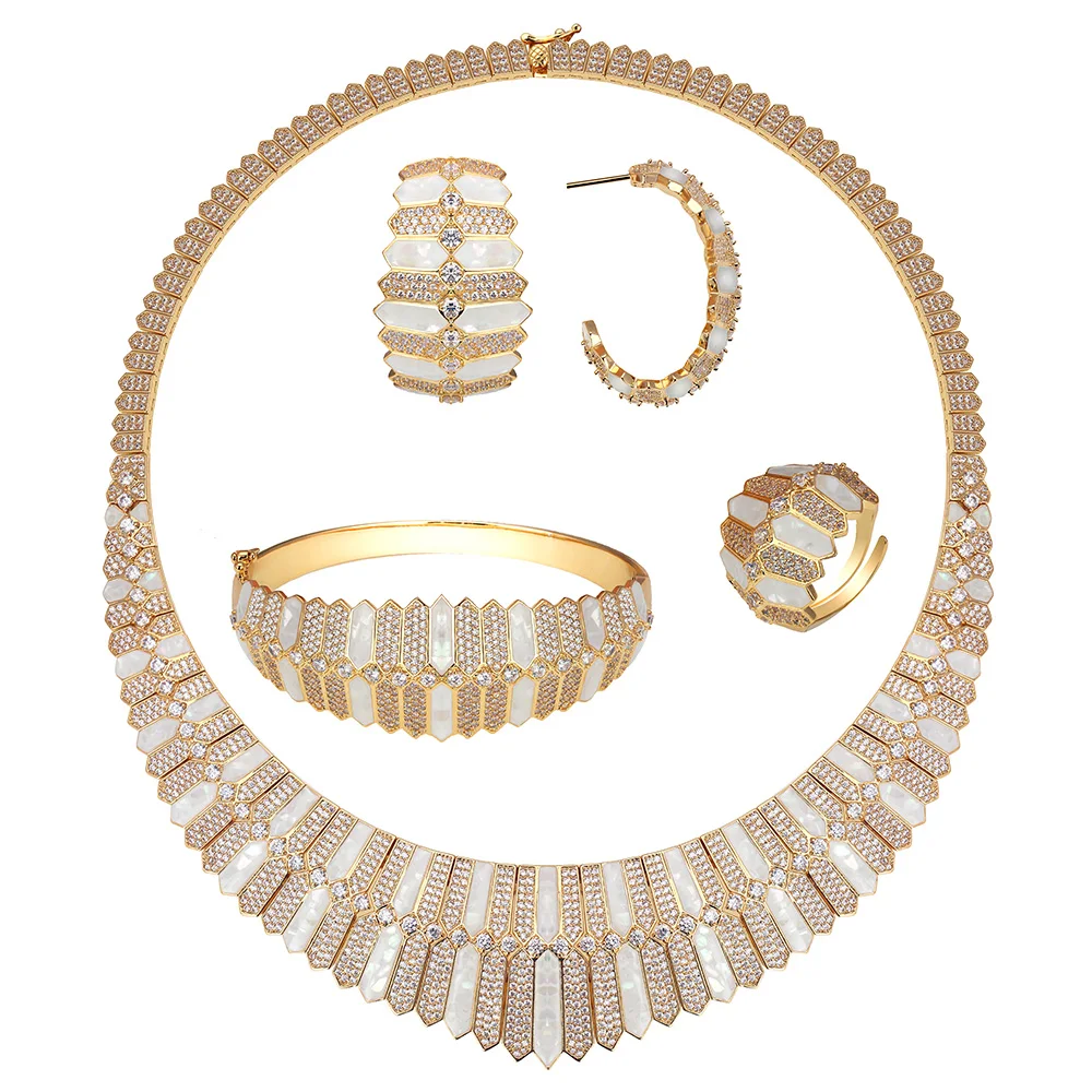 Комплект из колье серёг и кольца с фианитом|Ювелирные наборы| |