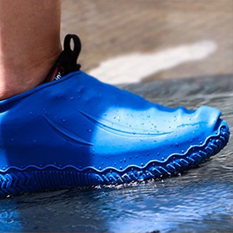 

1 Pair Shoe Cover To Rain Reusable Silicone Men's Women's Rain Boot Overshoes Waterproof Shoes Protectors Shoe Accessories S/M/L