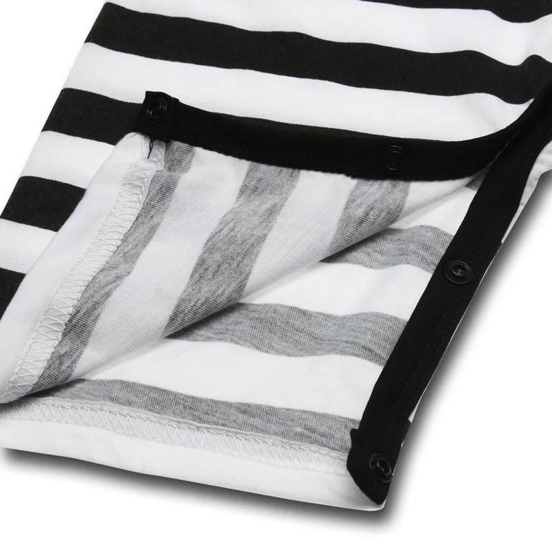 

New Summer Baby Girl Romper Short Sleeve Stripe and Letter Print Comfortable Rompers Cotton Casual Home Baby Boy Clothes 6-18M