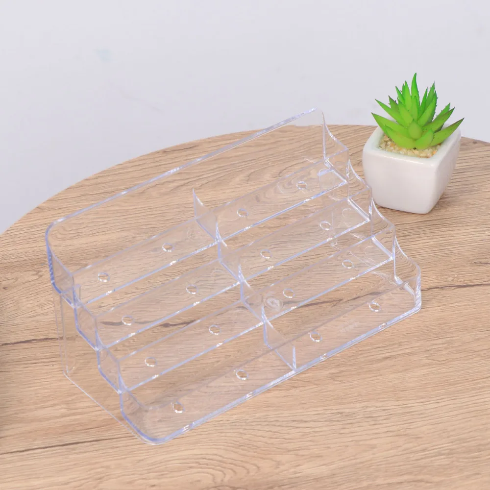 

1pc Acrylic Case Display Stand Business Case Transparent Business Holder for Exhibition Supplies