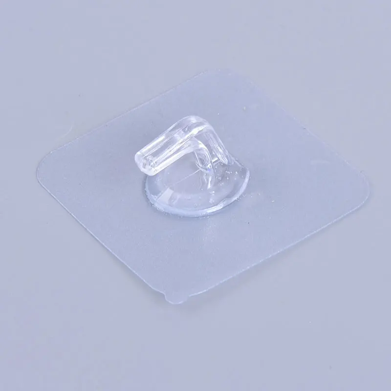 

10Pcs Transparent Strong Self Adhesive Door Wall Hangers Hooks Storage Hanging