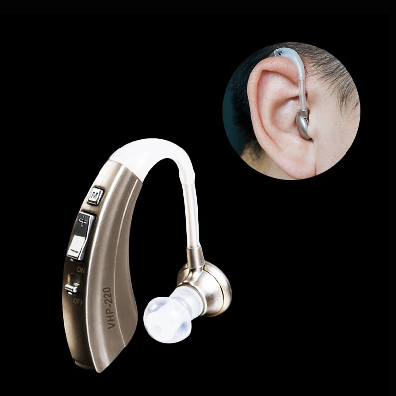 Hearing Aid 4 режима BTE слуховой аппарат мини для пожилых людей шумоподавление цифровой беспроводной портативный усилитель звука длительное использование - Цвет: Hearing Aid