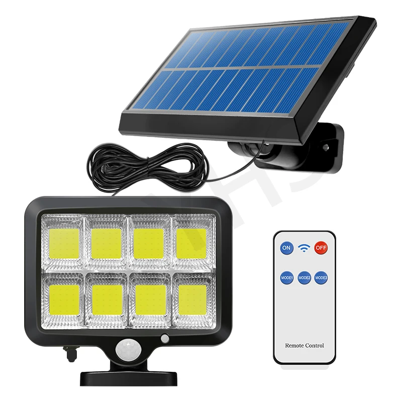 Luz Solar de 160Led para exteriores  lámpara de iluminación nocturna de pared para jardín  Sensor de