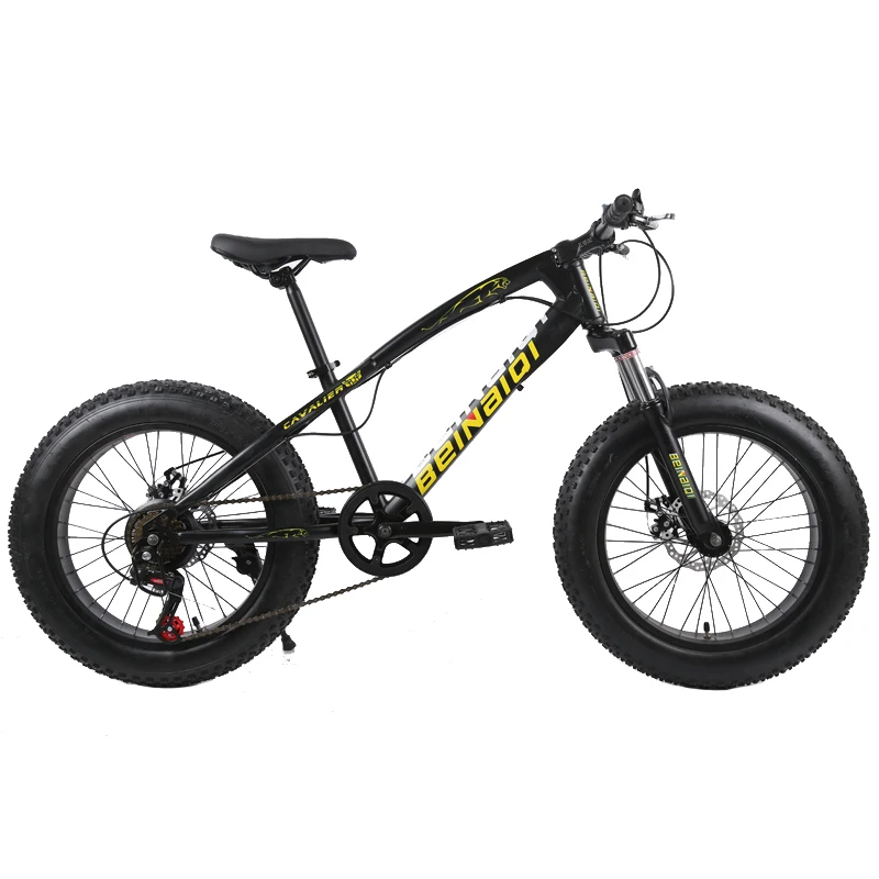 Verkauf 20 Zoll Fahrrad Fett Kinder Kid Fett Reifen Mountainbike Strand Cruiser Fahrrad Hohe Qualität Carbon Stahl Disc Bremse Große Rad MTB
