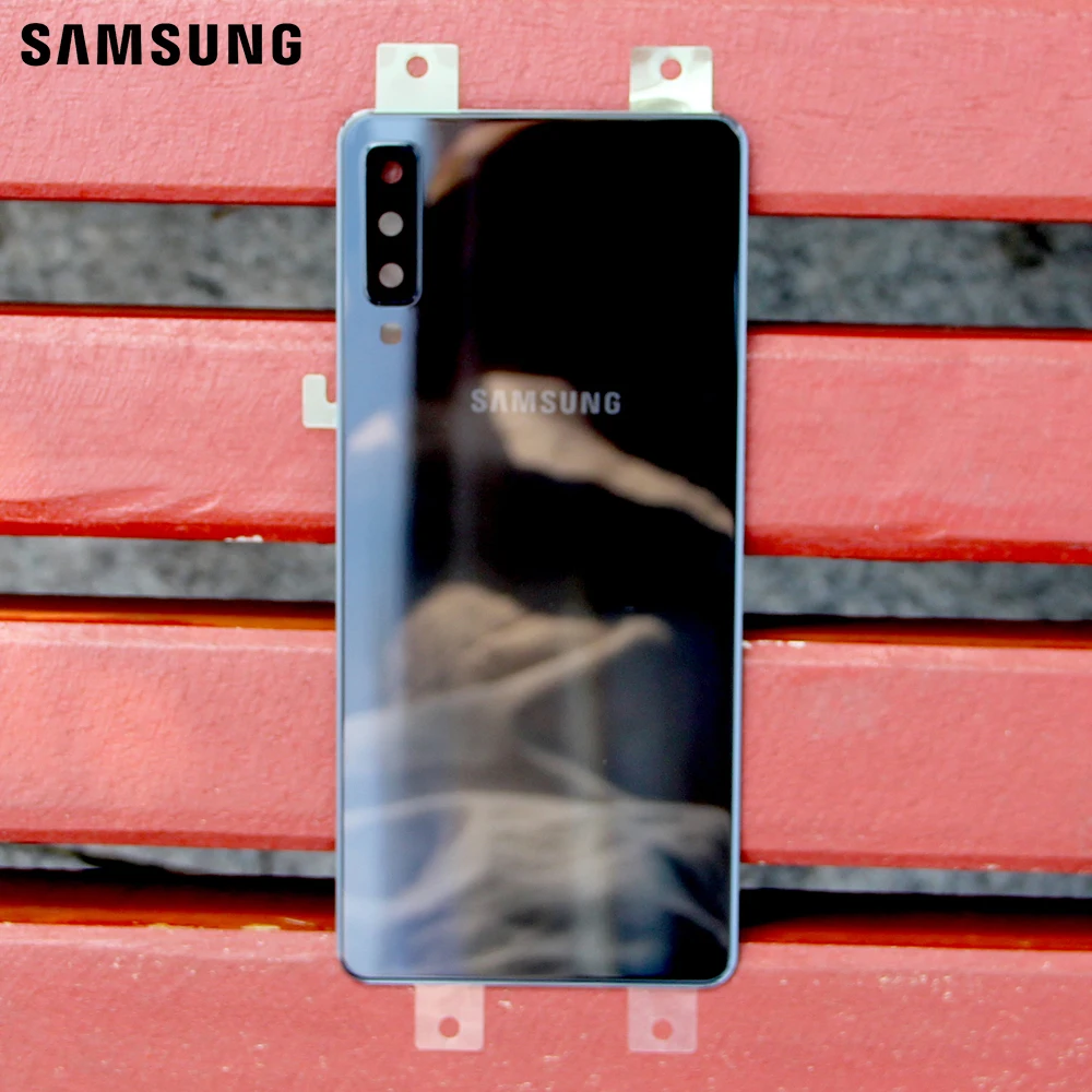 Samsung оригинальный телефон задняя батарея Дверь для Galaxy A7 2018 версия A730x A750 SM-A730x