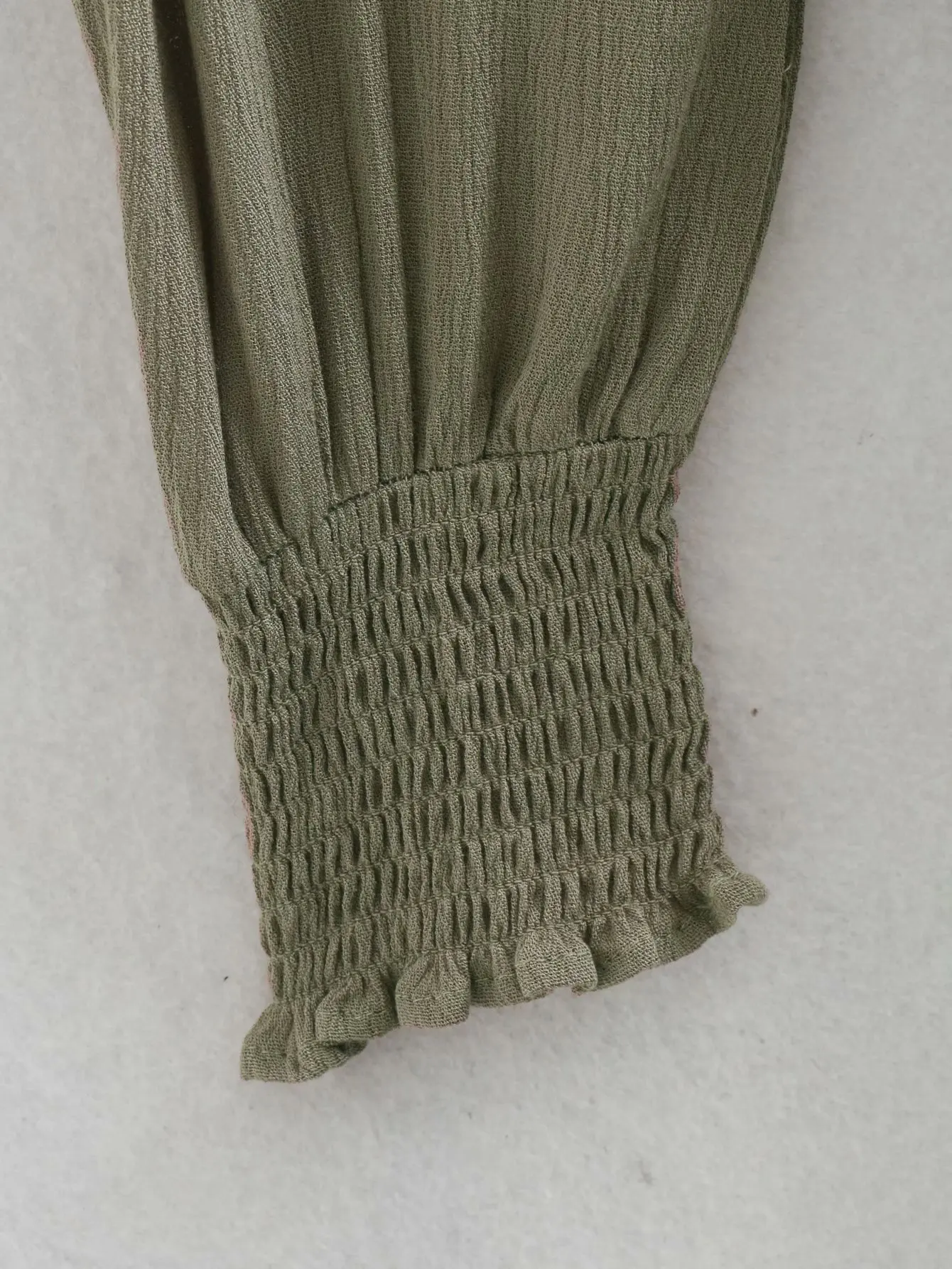 

2021 Women Flowers Embroidery Romance Dress Ruffles Patchwork Maxi Green Elegant Long Sleeve Dress Women Clothing