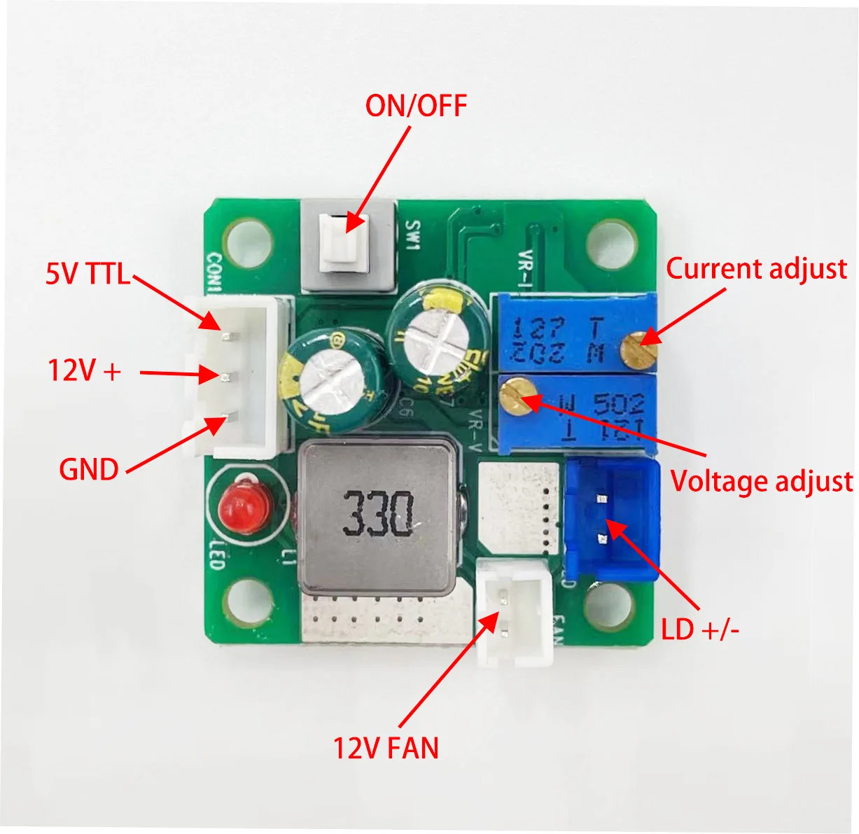 Плата драйвера печатной платы 2 А 12 В постоянного тока для модулей DIY | Освещение