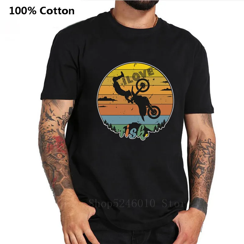 Мужская Байкерская футболка в стиле ретро NEVER undervalue с грязным мотоциклом