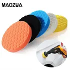Автомобильная губчатая Накладка 5 шт.компл. 35 дюймов, полировальный диск, самоклеящаяся Полировочная Накладка для автомобиля, Полировочная накладка, адаптер для дрели