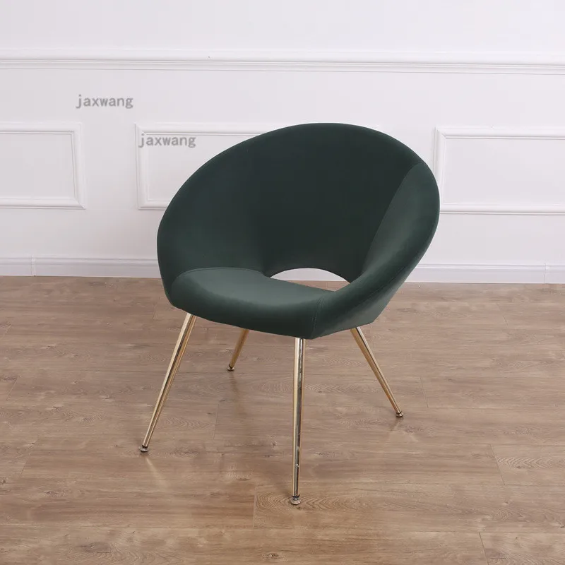 Iron Leisure Living Room Chairs Nordic Backrest Fabric Armchair Lazy Balcony Single Small Sofa Chair Luxury Kitchen Furniture |