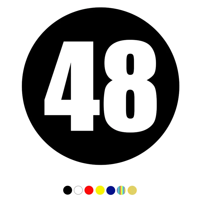 

CS-1815# funny vinyl car sticker racing number 48 waterproof multiple sizes car decal for auto car stickers styling