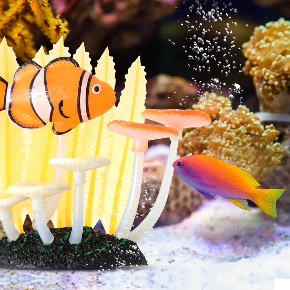 

Vivid Artificial Luminous Water Plants for Aquarium Underwater Fish Tank Garden Lands