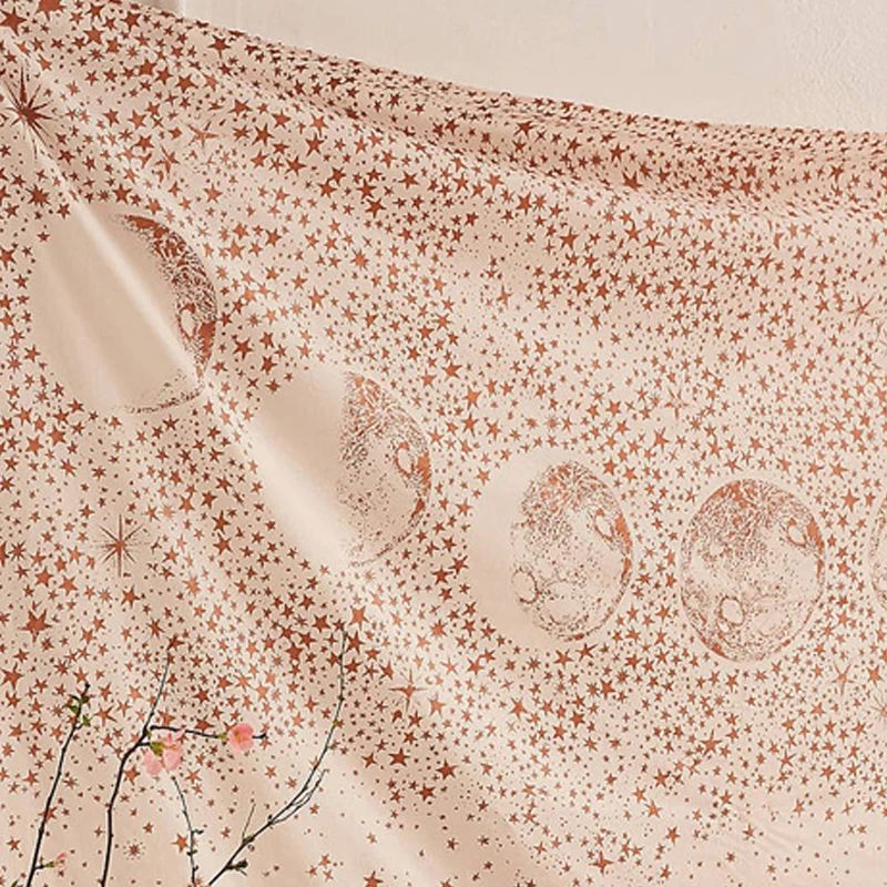 Enipate Звездная ночь гобелен ночное небо Луна Звезда Гипсофилы гобелены шаль дома