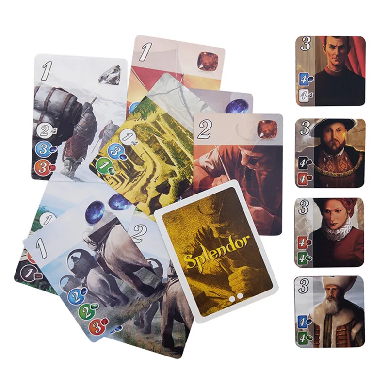Splendor настольная игра полная английская версия картонная коробка вложения и