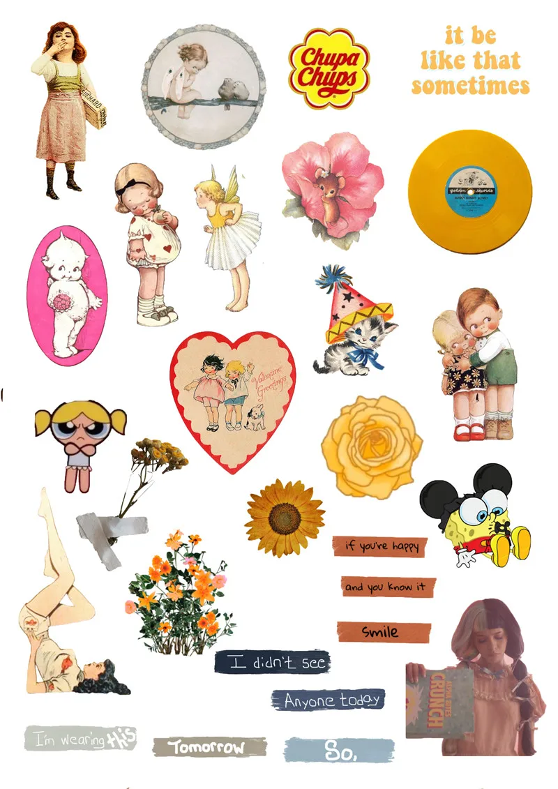 28 шт милые девушки наклейки для скрапбукинга DIY личность забавная жизнь альбом