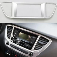 for hynudai solaris 2 2017 car accessories car navigation adjustment switch air outlet vent panel cover trim car styling